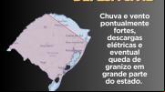 Alerta de chuva e vento pontualmente fortes em grande parte do RS